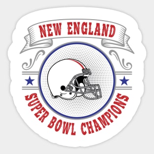 New England Super Bowl Champions Sticker